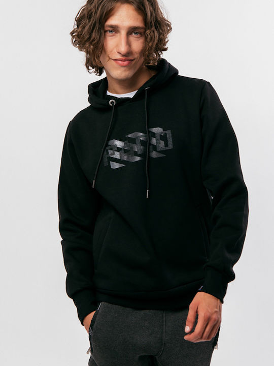 Sweatshirt with Hood Black