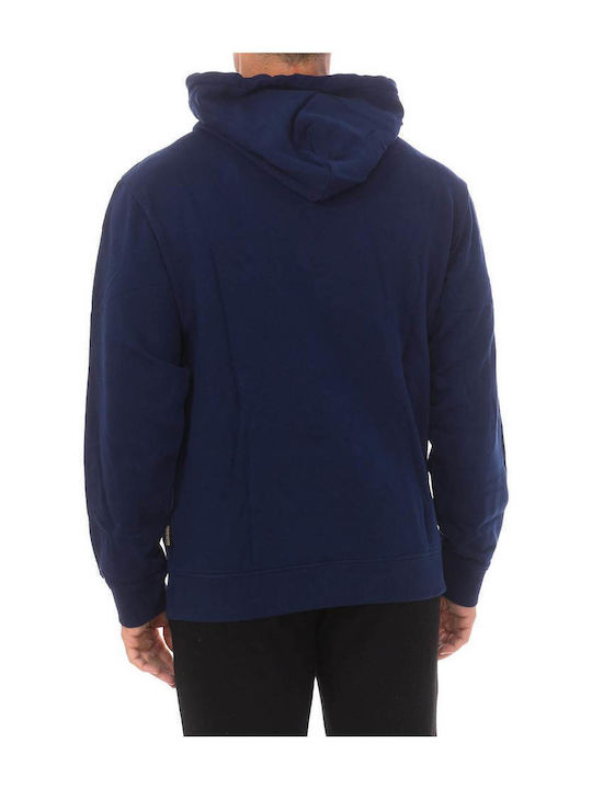 Napapijri Men's Sweatshirt with Hood and Pockets Navy Blue