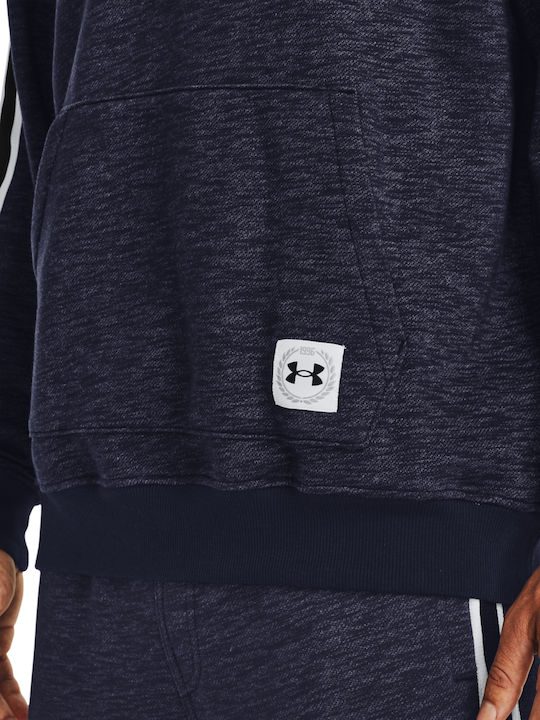 Essential Φούτερ με Κουκούλα Navy Μπλε