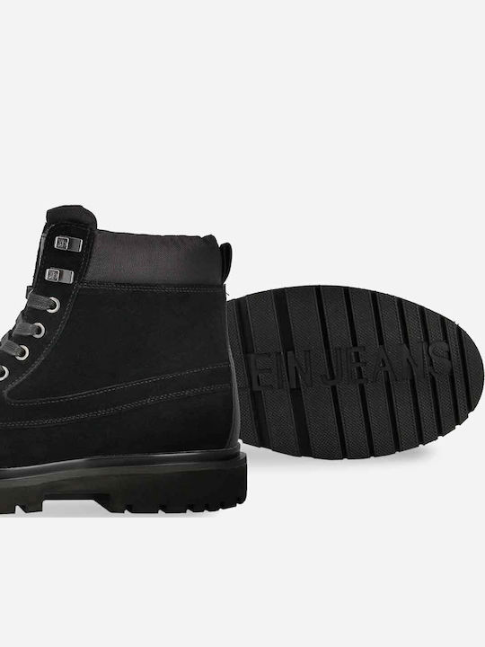 Suede Black Boots