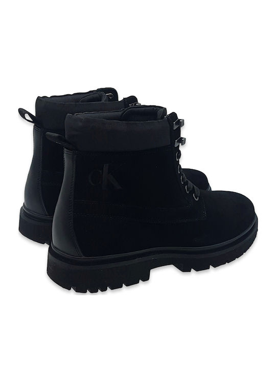Suede Black Boots