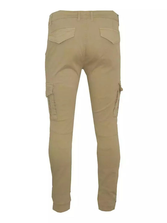 Pantaloni cargo bej pentru bărbați Oxygen 41089-Beige