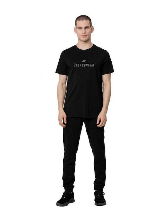 4F Men's Short Sleeve T-shirt Black