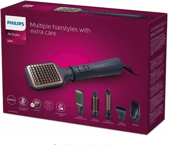 Philips Series 7000 Ceramic Electric Brush with Air for Straightening and Curls 1000W