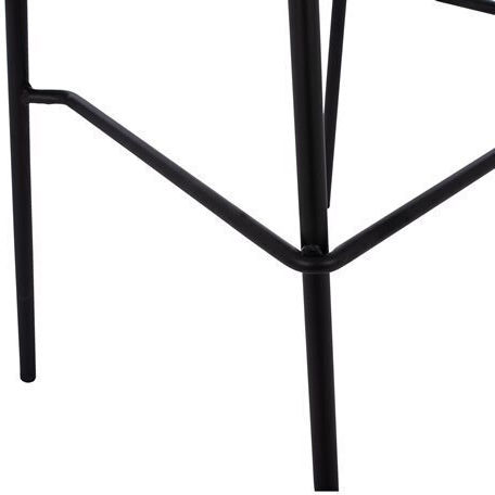 Hocker Bar mit Rückenlehne Metall Vincent Cypress 47x51x96cm