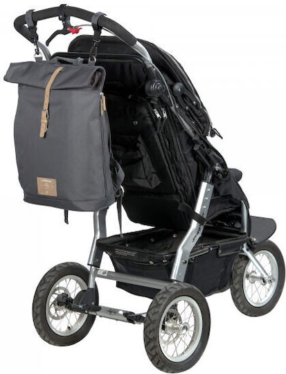Laessig Diaper Bag Rolltop Anthracite 30x14.5x46cm.