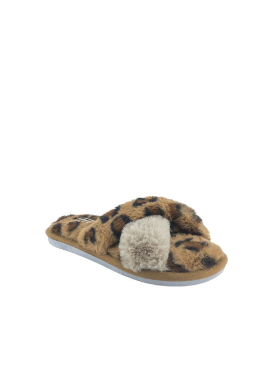 Jomix Women's Slipper In Brown Colour