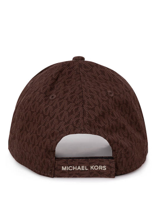 Michael Kors Kinderhut Jockey Stoff Braun