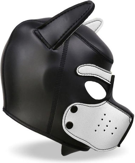 IntoYou Dog Hood With Removable Muzzle BDSM Mask White / Black