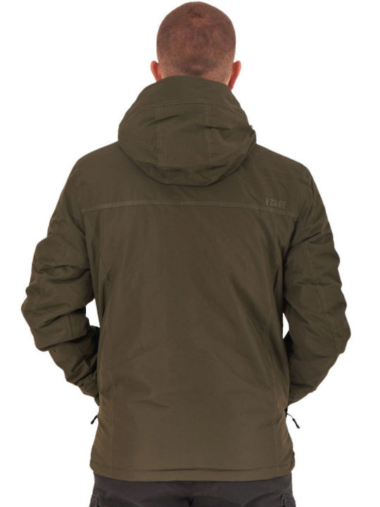 Ice Tech Herren Winter Jacke Lässig Khaki