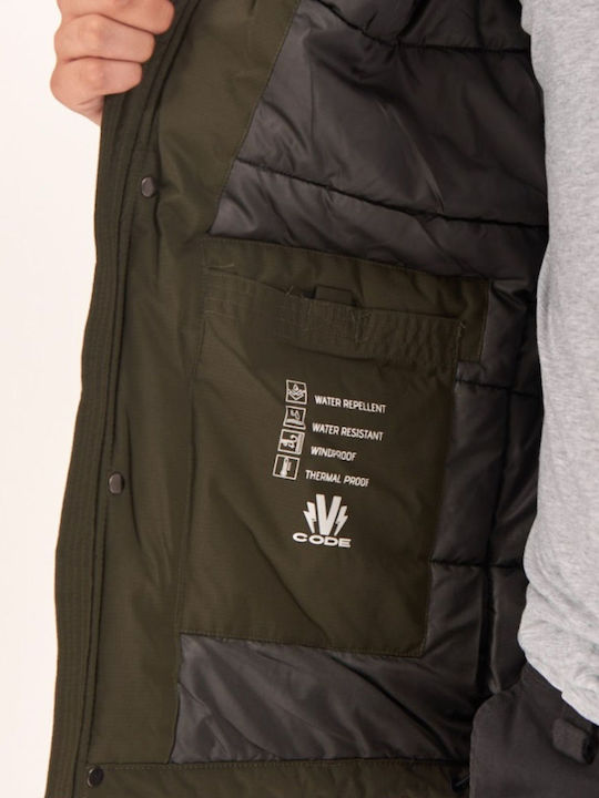 Winter Jacke Khaki