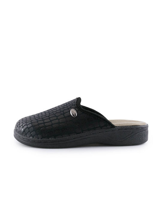 Adam's Shoes Women's Slipper Black Croco