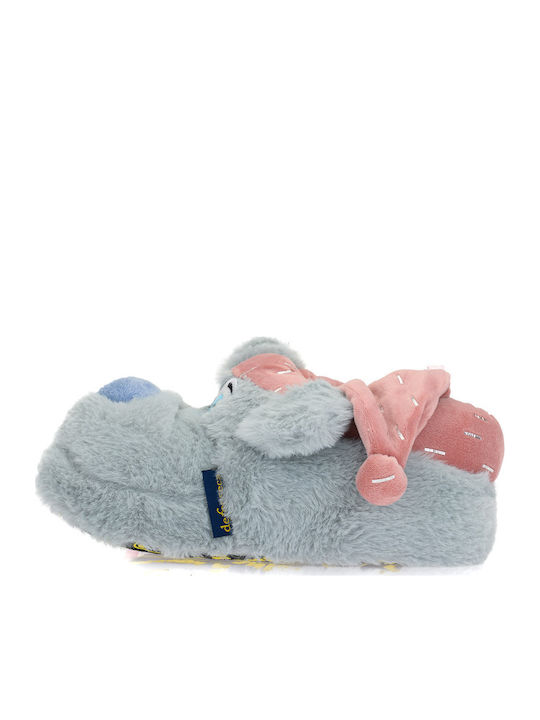Tevere Women's Slippers with Animals Gray