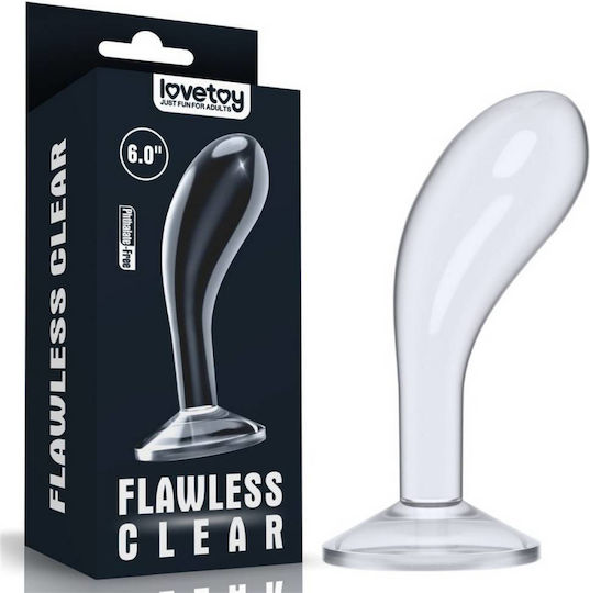 Lovetoy Flawless Clear Butt Plug Anal Plug Transparent 15.24cm | Skroutz.mt