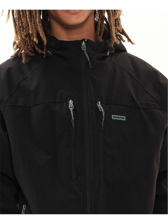Jacket Bomber Waterproof and Windproof Black