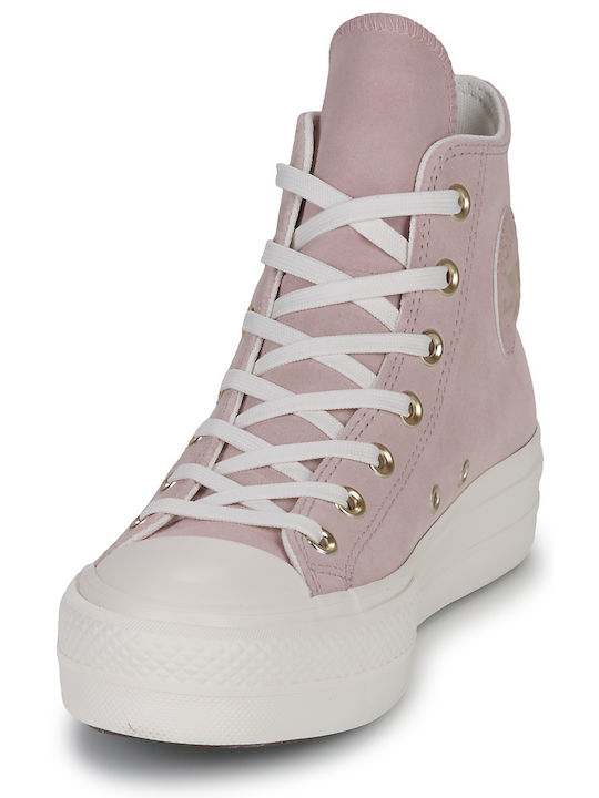 Converse Chuck Taylor All Star Lift Hi Flatforms Sneakers Rosa Converse Chuck Taylor All Star Lift Hi Flatforms Sneakers Rosa