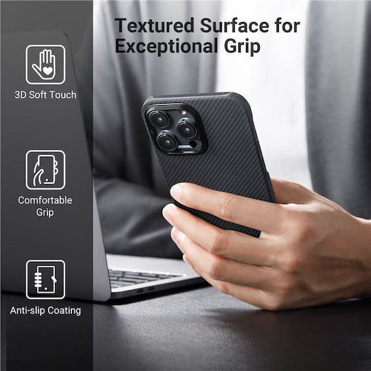 Pitaka MagEZ 3 Aramid Back Cover Aramid Fiber 0.95mm Black (iPhone 14 Pro)