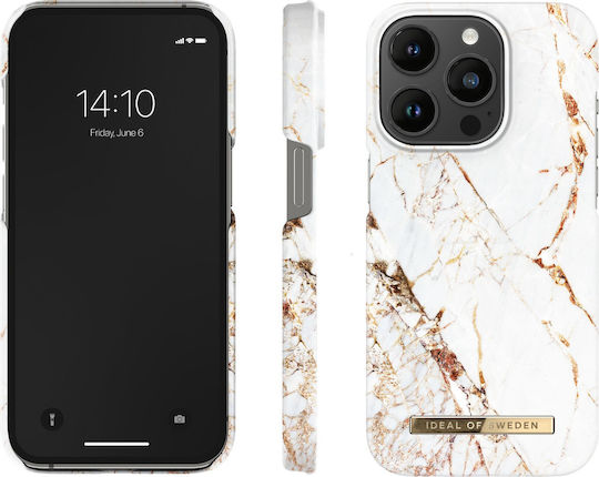 iDeal Of Sweden Fashion Back Cover Σιλικόνης Carrara Gold (iPhone 14 Pro)