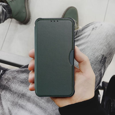 Forcell Razor Carbon Wallet Δερματίνης Πράσινο (Redmi Note 11 / 11S 4G)