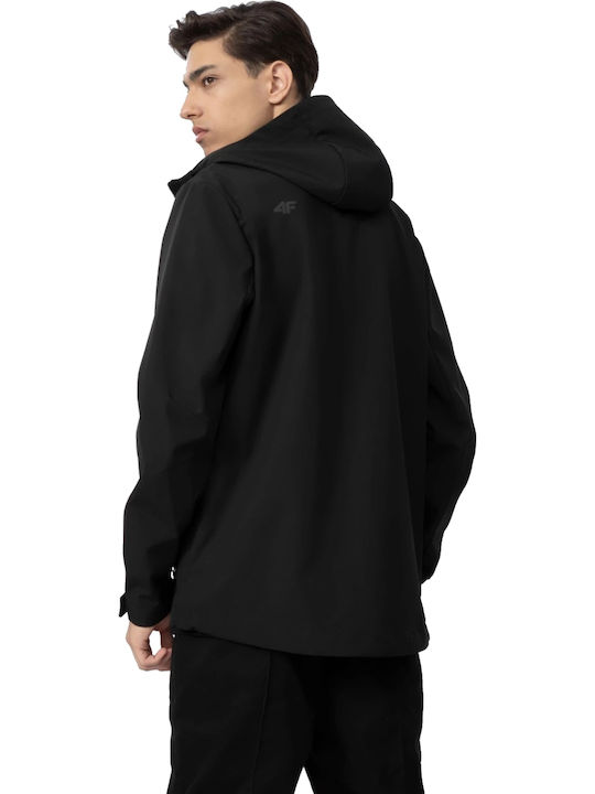 Softshell Winter Jacke Softshell Wasserdicht und Winddicht Schwarz