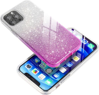 Forcell Shining Silicone Back Cover Clear / Pink (Galaxy A13 4G)