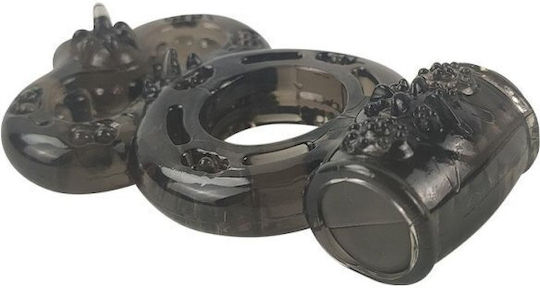 A-Gusto Penis Ring With Vibration Black