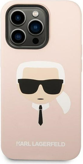 Karl Lagerfeld Karl`s Head Back Cover Plastic / Silicone Light Pinkαι (iPhone 14 Pro Max)