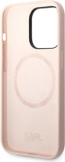 Karl Lagerfeld Karl`s Head Back Cover Plastic / Silicone Light Pinkαι (iPhone 14 Pro Max)