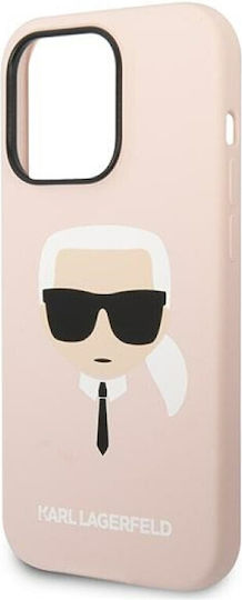 Karl Lagerfeld Karl`s Head Back Cover Plastic / Silicone Light Pinkαι (iPhone 14 Pro Max)