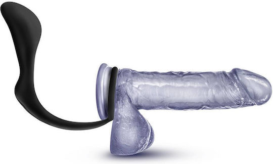 Blush Anal Adventures Cock Ring Plug Black
