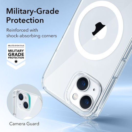 ESR Krystec Halolock Magsafe Umschlag Rückseite Silikon Transparent (iPhone 14 Plus)