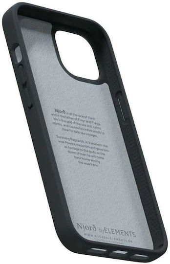 Njord Suede Comfort+ Back Cover Υφασμάτινο 2mm Μαύρο (iPhone 14 Plus)