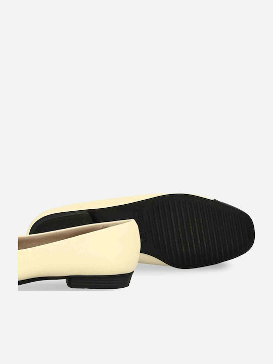 Anatomic Synthetic Leather Ballerinas Vanilla
