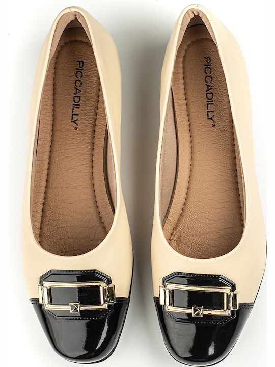 Anatomic Synthetic Leather Ballerinas Vanilla