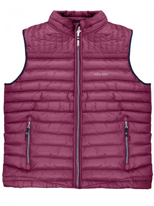 Sleeveless Jacket Puffer Purple