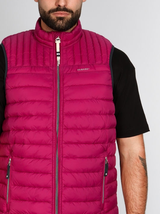 Sleeveless Jacket Puffer Purple