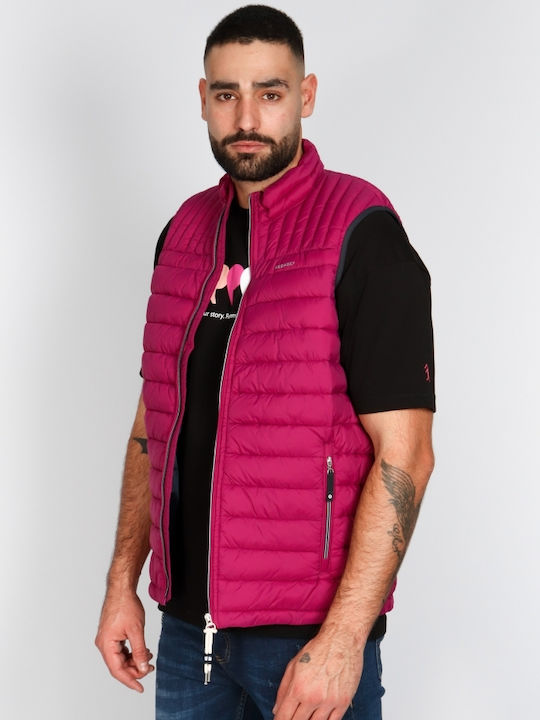 Sleeveless Jacket Puffer Purple