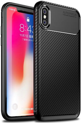 Ancus Autofocus Carbon Fiber Plastic Back Cover Black (iPhone 11)