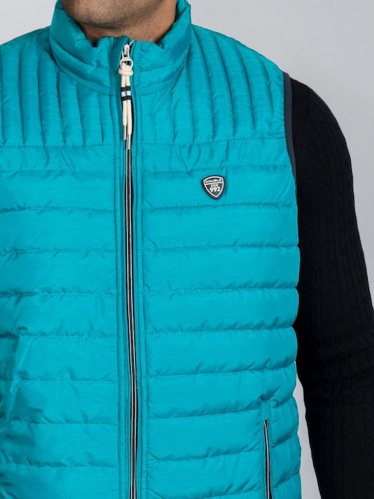 Безръкаво Puffer Якeтa Тюркоазено
