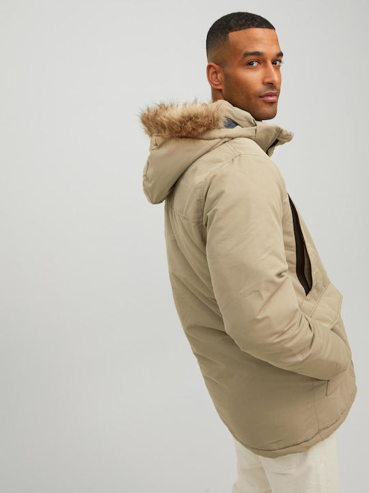 Geacă Parka De Iarnă Maro