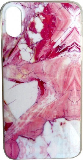 Wozinsky Marble Back Cover Σιλικόνης Ροζ (Huawei P30 Lite)