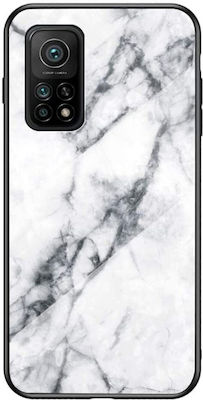 Wozinsky Marble Umschlag Rückseite Silikon Weiß (Xiaomi Mi 10T / Mi 10T Pro)