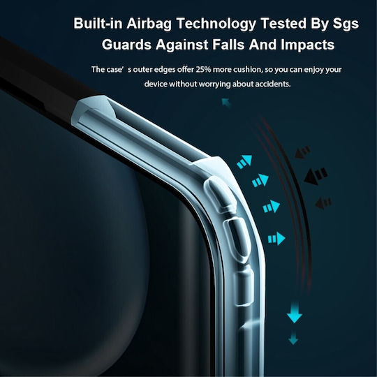Xundd Hybrid Back Cover Σιλικόνης Μαύρο (Huawei Y90)