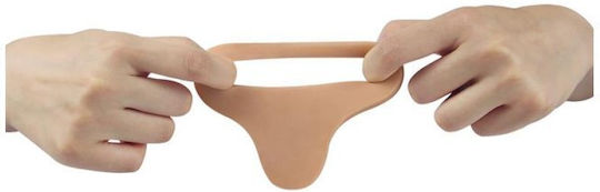 Lovetoy The Ultra Soft Double Strap On Anal Dildo με Dildo 17.8cm στο χρώμα του δέρματος