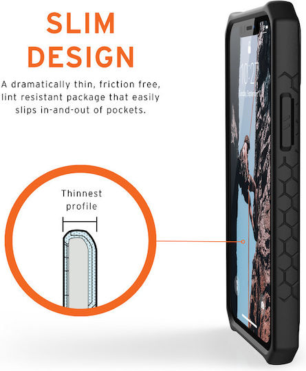 UAG Monarch Back Cover Πλαστικό 2mm Carbon Black (iPhone 14 Pro)