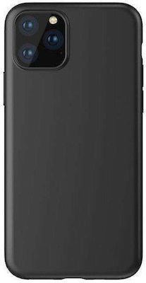 Hurtel Soft Flexible Silicone Back Cover Black (iPhone 14 Plus)