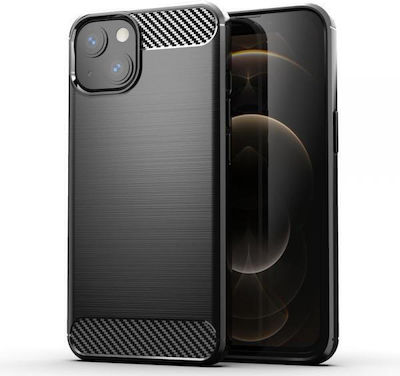 Forcell Carbon Silicone Back Cover Black (iPhone 14 Plus)