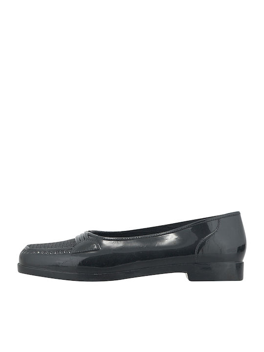 Buffalo Patent Leather Ballerinas Black