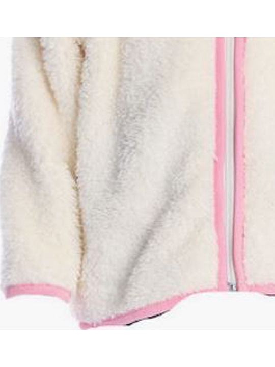 Kids Cardigan Cotton with Hood White