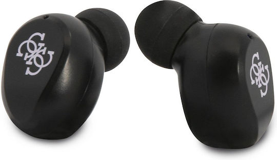 Guess Classic Logo In-ear Bluetooth Handsfree Ακουστικά με Θήκη Φόρτισης Ροζ